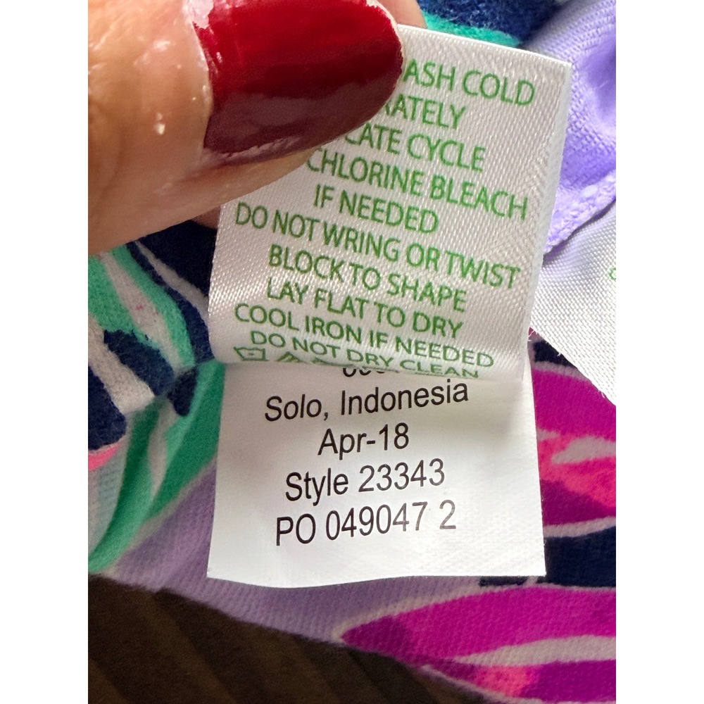 Lilly Pulitzer Madison Skort Womens M Purple Pink Floral Tropical Knit - Picture 10 of 10